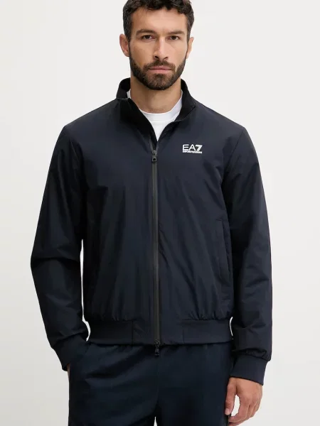 Яке Emporio Armani тъмносиньо преходен модел синьо