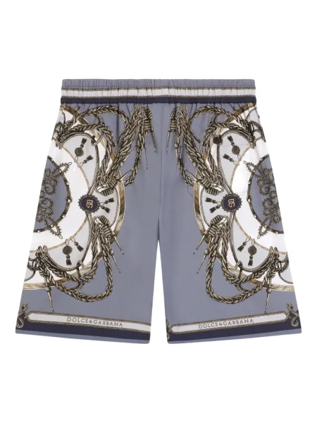 Dětské kalhoty Dolce & Gabbana šedé