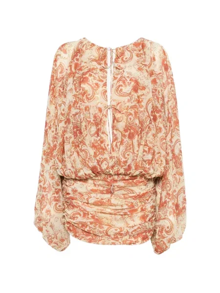 Rochie mini De La Vali cu imagine cu model paisley