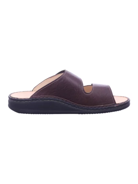 Klapki Finn Comfort skórzane brązowe