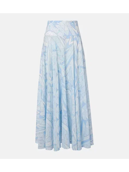 Fusta maxi Pucci albastru