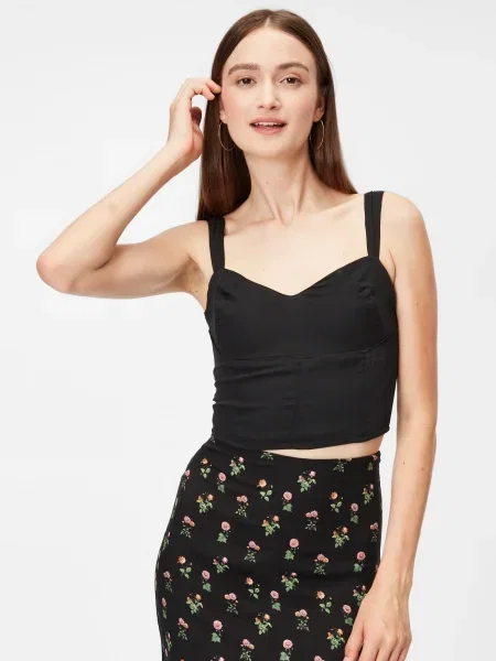 Abercrombie & Fitch Top negru