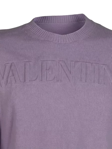 Pulover Valentino Garavani cu autograf violet