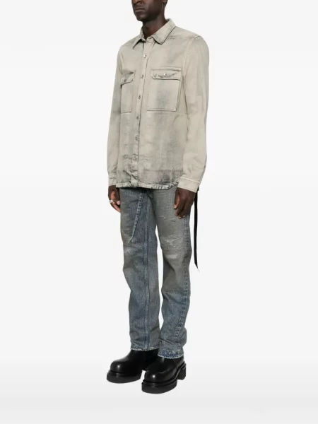 Lung cămașă Rick Owens Drkshdw albastru