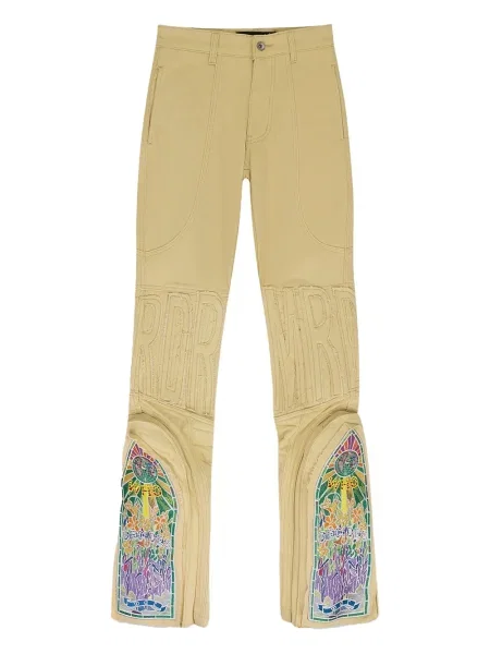 Blugi Who Decides War cu broderie