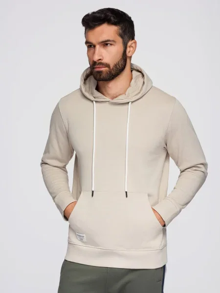 Hoodie Ombre s kapuco bež