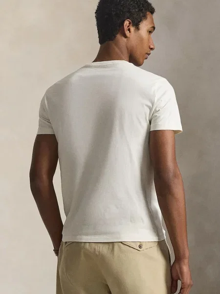 Polo Ralph Lauren Tričko Écru Custom béžová