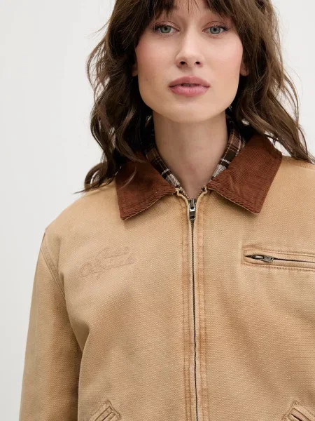 Джинсовая куртка Guess Originals коричневая