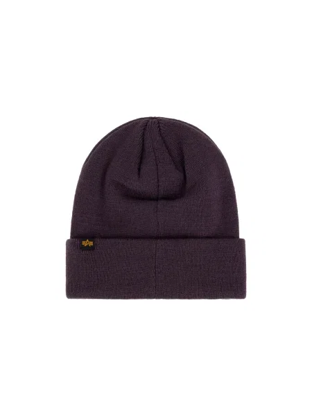 Čiapka Alpha Industries Crew plum čierna
