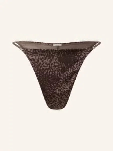 Calvin Klein Majtki Signature Satin Z Satyny braun brązowe