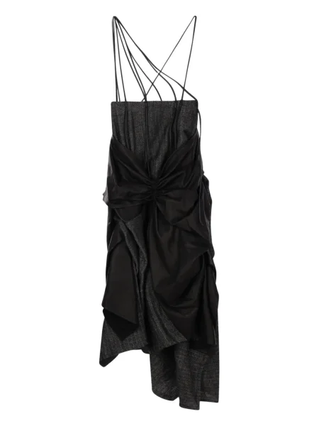 Fustă midi Yohji Yamamoto cu volane negru