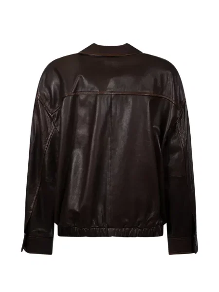 Geanta de piele Weekend Max Mara maro