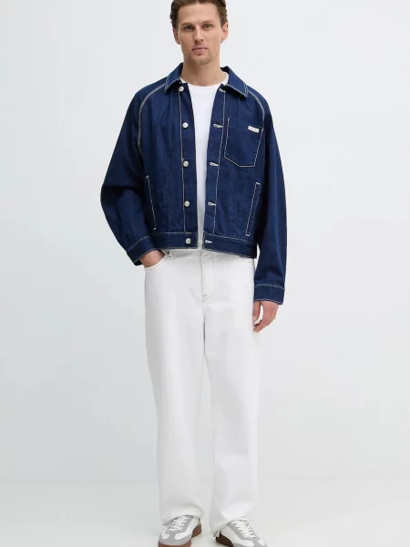 Calvin Klein Jeans geacă jeans albastru