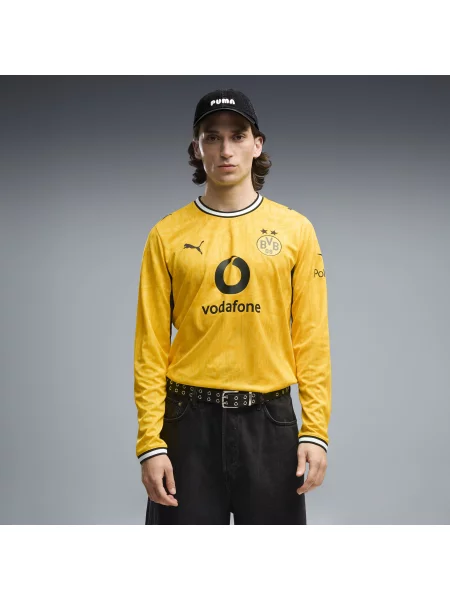 PUMA koszulka domowa z długim rękawem Borussia Dortmund Odzież S żółty
