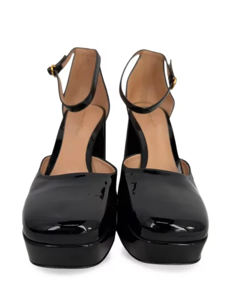 Pantofi cu toc Gianvito Rossi cu platformă cu bretele negru