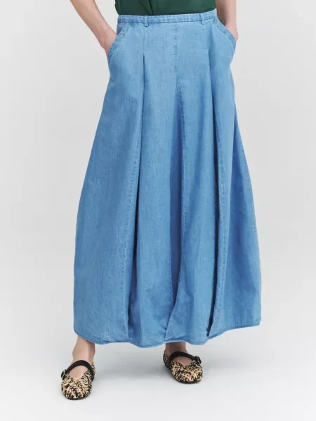 TATUUM Fustă denim albastru