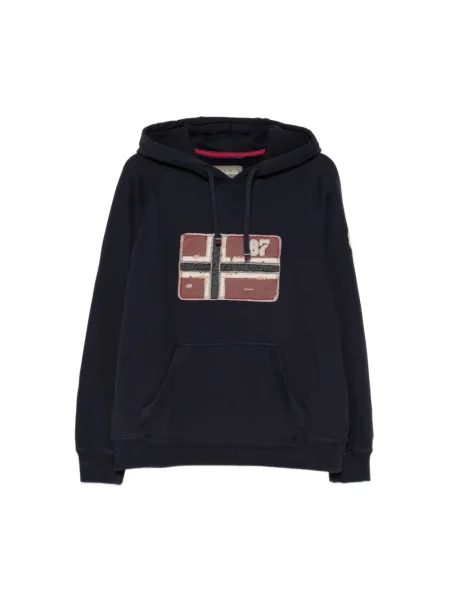 Bluza z kapturem Napapijri z kapturem niebieska
