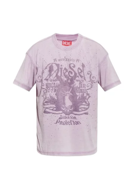 Tricou Diesel cu imagine violet