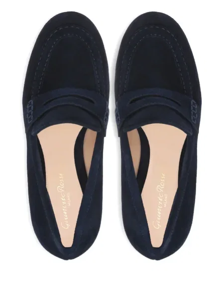 Pantofi loafer Gianvito Rossi cu platformă albastru