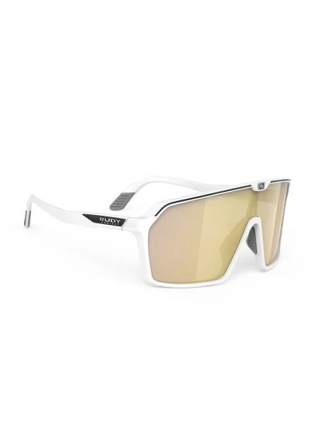 Okulary Rudy Project Spinshield White Matte Multilaser Gold białe