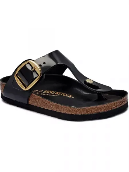 Șlapi Birkenstock din piele negru