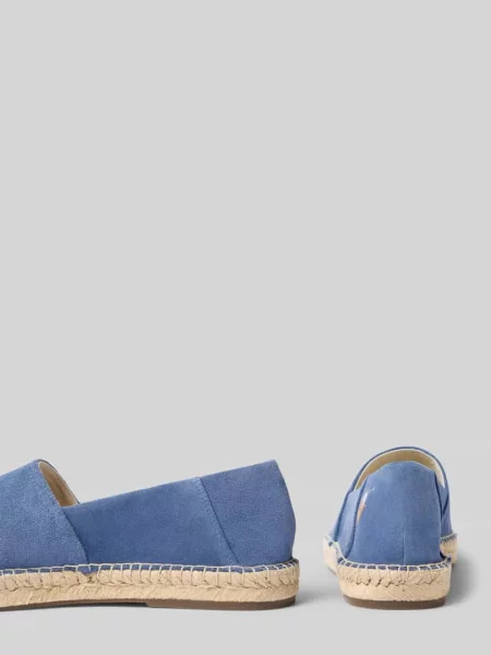 Espadryle z wyhaftowanym logo model ‘CEVIO’ Polo Ralph Lauren niebieskie