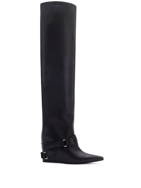 Botine Courreges din piele negru