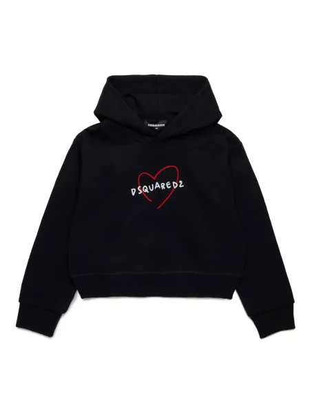 Bluza z kapturem dziecięca Dsquared2 czarna