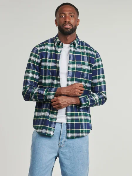 Tommy Hilfiger Košeľa Hero Tmavomodrá zelená