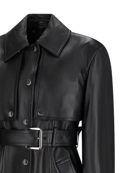 Geanta de piele Max Mara negru