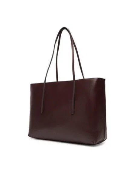Calvin Klein kabelka typu tote dámska z imitácie kože hnedá