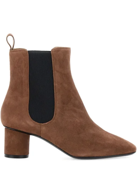 Botine Pollini din piele de căprioară maro