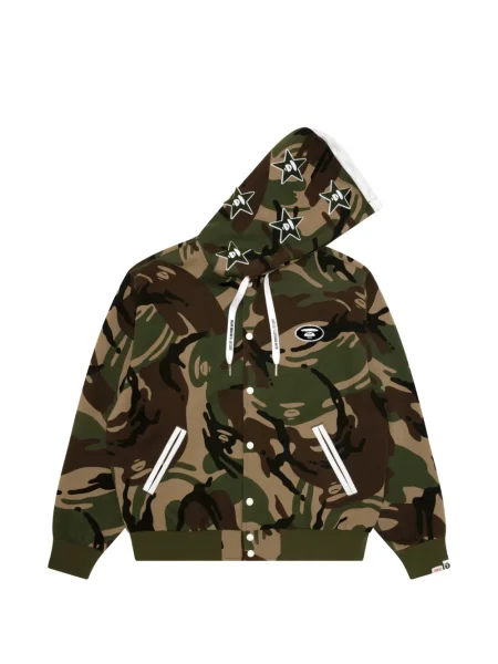 Geacă Aape By A Bathing Ape cu model camuflaj verde