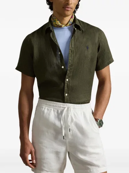 Ριγέ δερμάτινος κάλτσες Polo Ralph Lauren με κορδόνι μαύρο