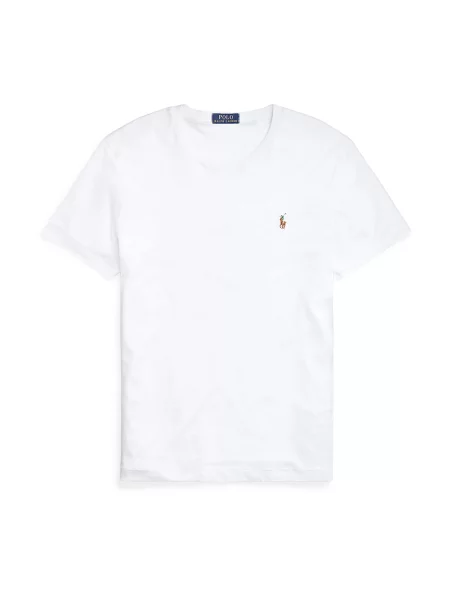 Polo Ralph Lauren Tričko krémová / karamelová / trávově zelená bílá