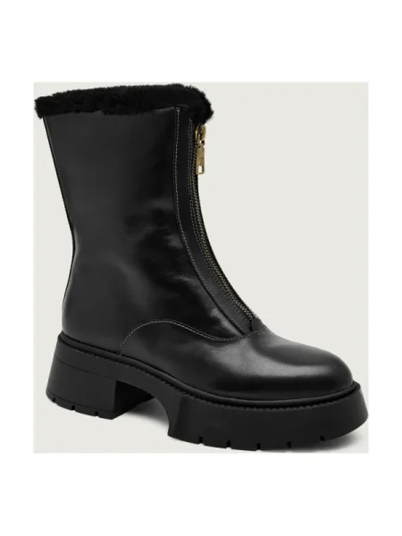 Coach De piele botine cu platformă LEAH | shearling negru