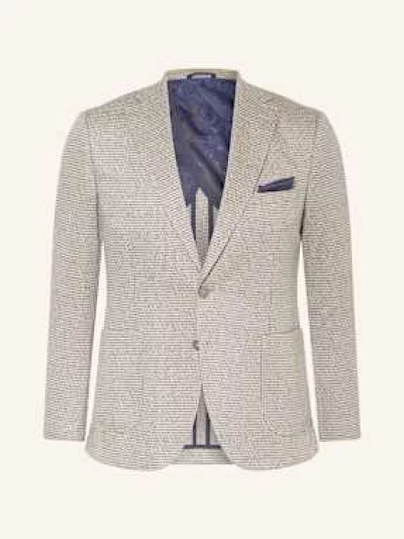 Paul Oblekové Sako Extra Slim Fit Z Žerzeje taupe