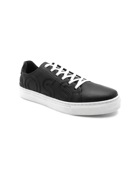 BOSS Kidswear Bőr tornacipő