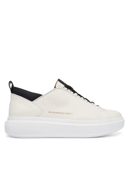 Sneakersy Alexander Smith białe