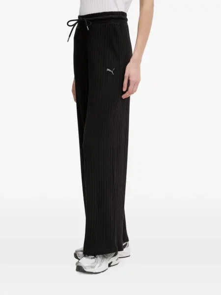Pantaloni Puma tricotate alergare negru
