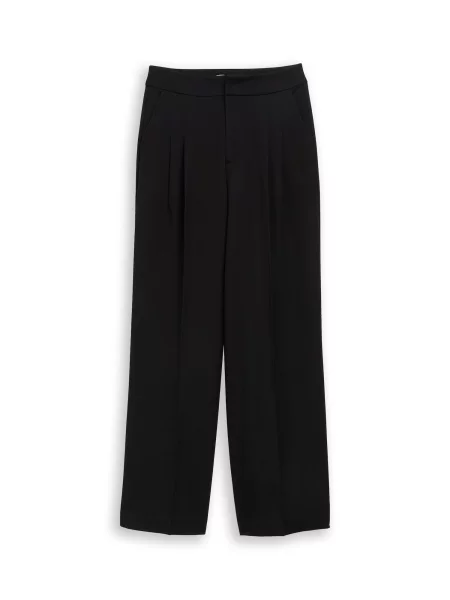 TOM TAILOR DENIM Pantaloni cutați negru