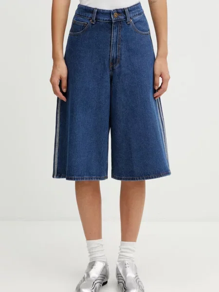 Adidas Τζιν σορτσάκια Firebird Jorts Oversize μπλε