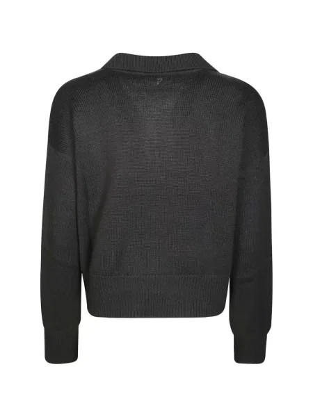 Tricou polo Dondup de lână gri
