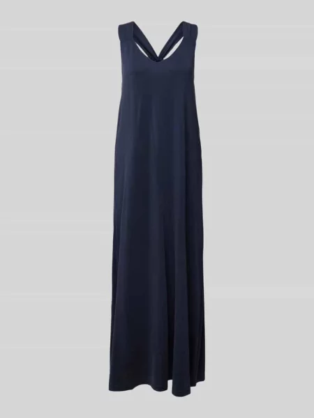 Długa sukienka z głębokim dekoltem w serek Selected Femme