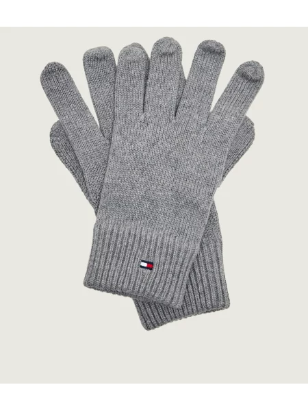 Tommy Hilfiger Kesztyű Essentials kasmír hozzáadásával szürke