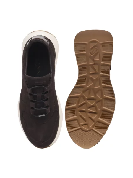 Sneakersy Baldinini zamszowe brązowe