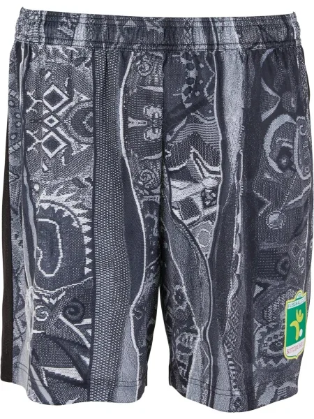 Colucci Pantaloni gri închis / negru alb