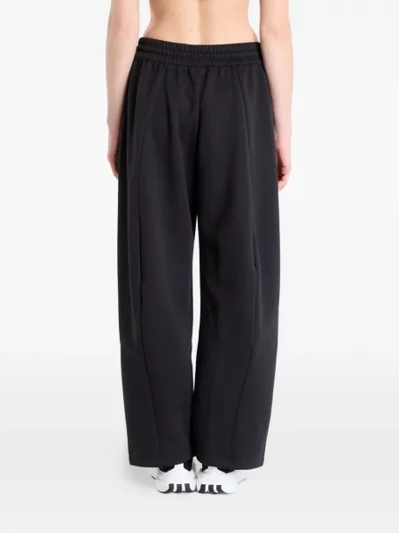 Pantaloni Adidas alergare cu cordon negru