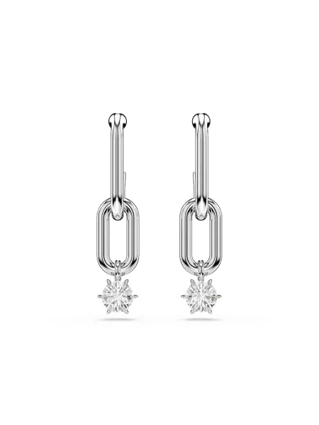 Swarovski Náušnice strieborná / priehľadná