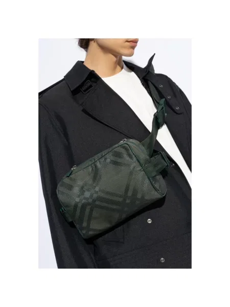 Nerka Burberry w kratę zielona